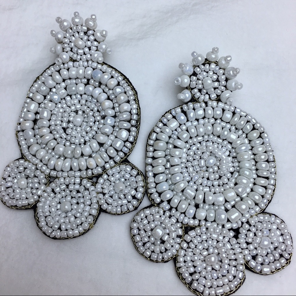 Carmen Pearl Bead Drop Earrings